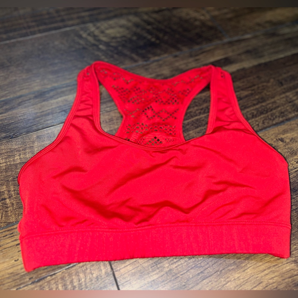 Red ZYIA Bomber Bra Medium